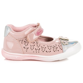 American Club Zapatos americanos calados rosa