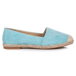 Bestelle Alpargatas con purpurina azul