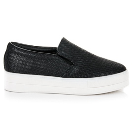 Seastar Zapatillas Trenzadas En La Plataforma negro