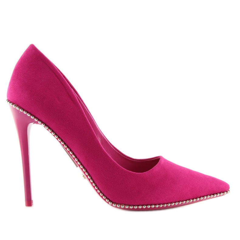 Elegantes tacones altos fucsia NF-23P Fushia para mujer rosado