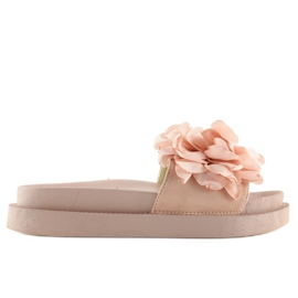 Pantuflas flower power rosa AK04P rosa