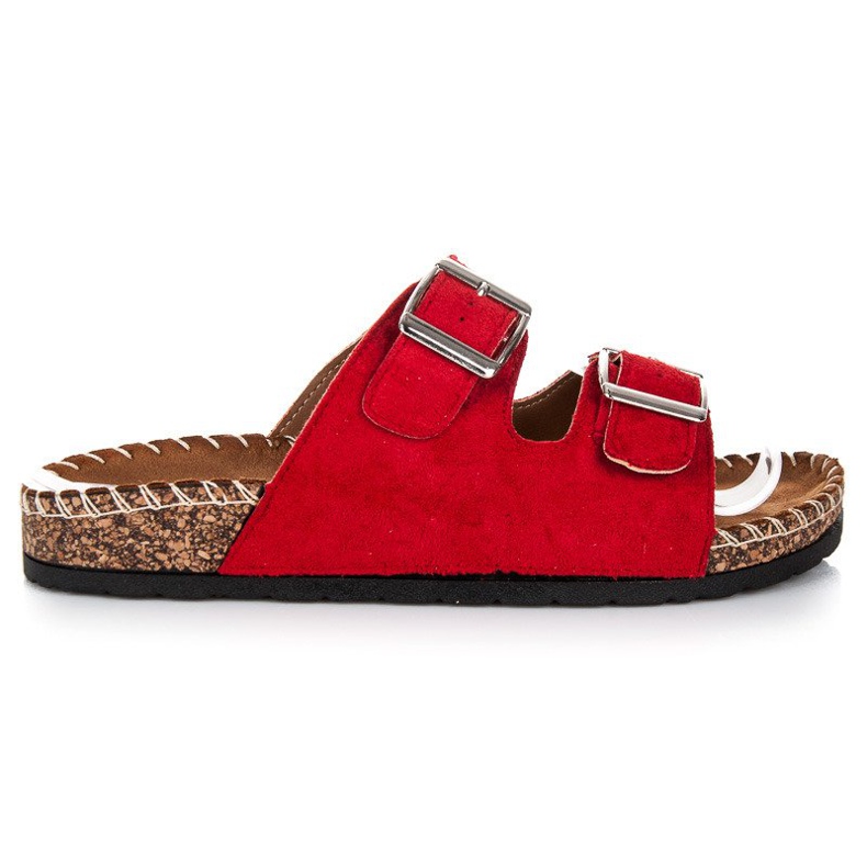 Seastar Babuchas ante con hebillas rojo Seastar Babuchas ante con hebillas rojo