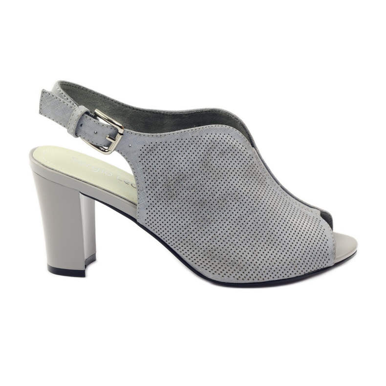 Sandalias en el poste de Sergio Leone 812 gris