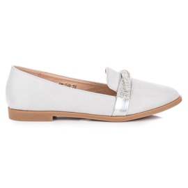 Bestelle Zapatos de ante con cristales gris