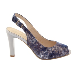 Sandalias en el puesto de Sergio Leone 578 marrón azul marino