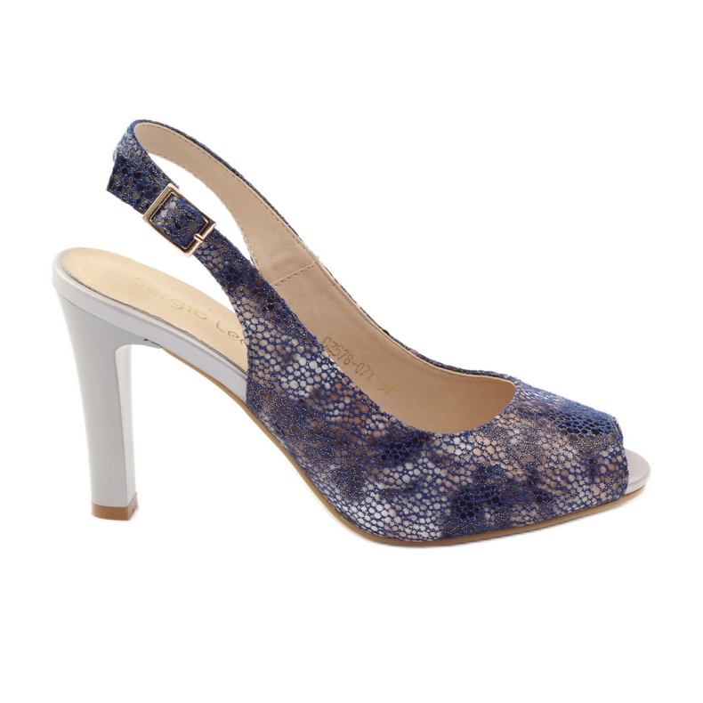Sandalias en el puesto de Sergio Leone 578 marrón azul marino