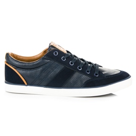 Zapatos deportivos atados azul
