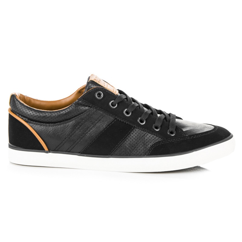 Zapatos deportivos atados negro