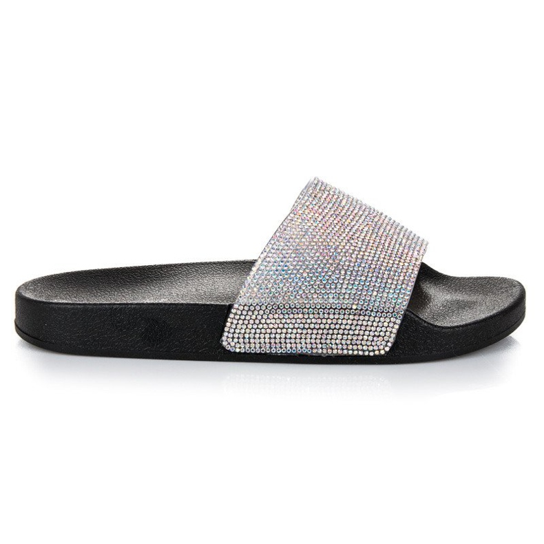 Bello Star Babuchas con cristales negro