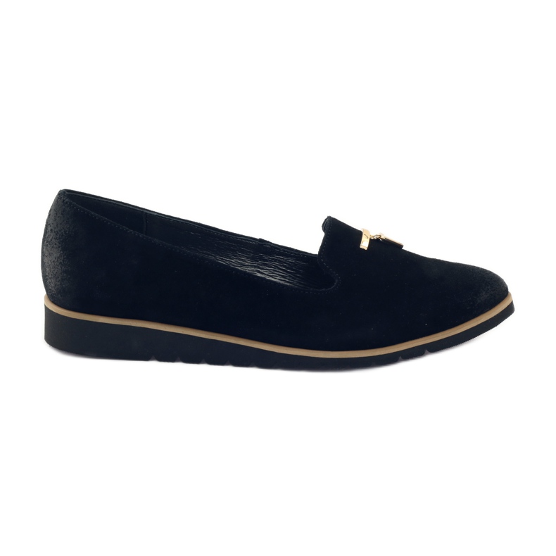 Zapatos con adorno dorado Angello 1346 negro