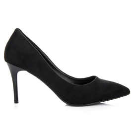 Milaya Tacones de ante negro