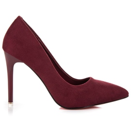 Tacones granate rojo