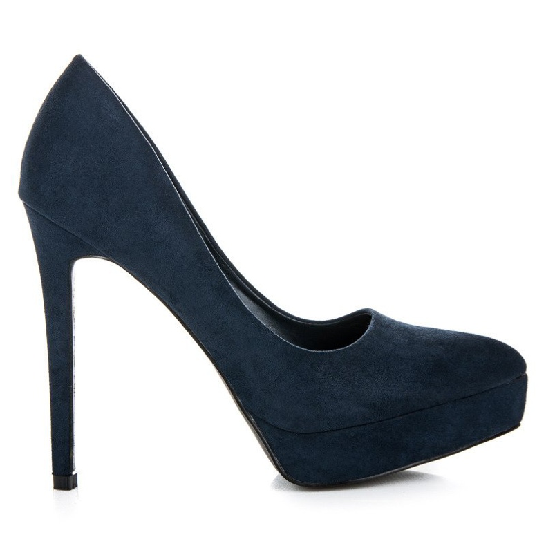 Bestelle Tacones de gamuza en la plataforma azul