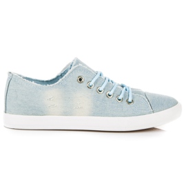 Sport Zapatillas de mezclilla con ribete azul