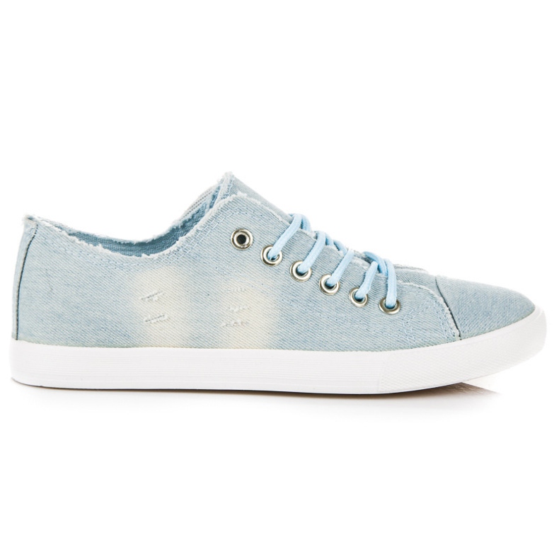 Sport Zapatillas de mezclilla con ribete azul