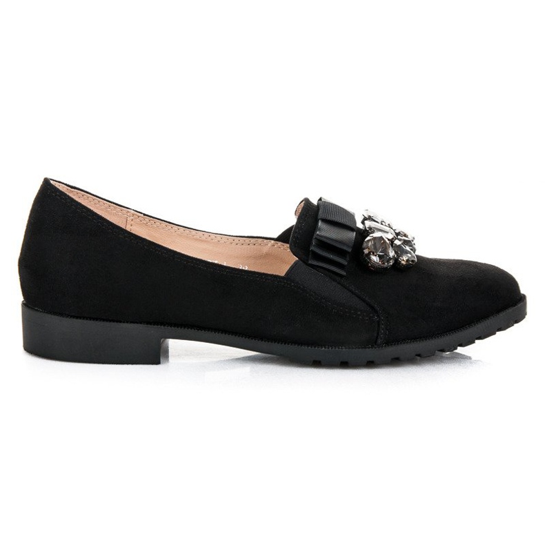 Bestelle Zapatos sin cordones con adorno negro