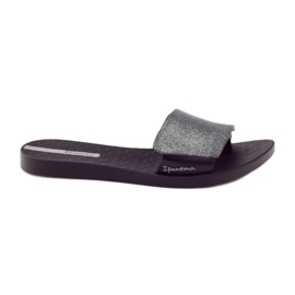Chanclas piscina Ipanema 26177 brillo negro gris Chanclas piscina Ipanema 26177 brillo negro gris