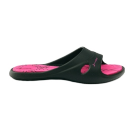 Rider 82214 zapatillas piscina gel negro rosado