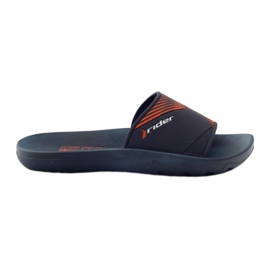 Zapatillas de estar por casa Rider azul marino para hombre naranja