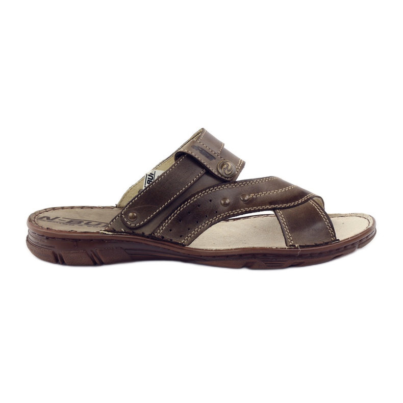 Naszbut 056 sandalias de hombre chanclas marrón