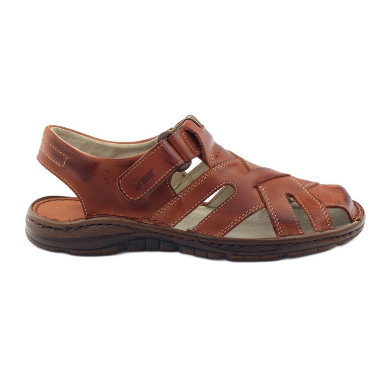 Sandalias hombre Naszbut 052 marrón con velcro