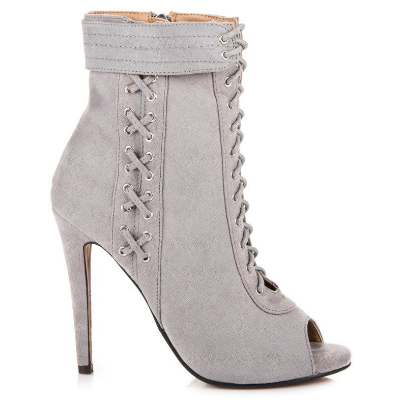 Seastar Botas atadas con puntera abierta gris