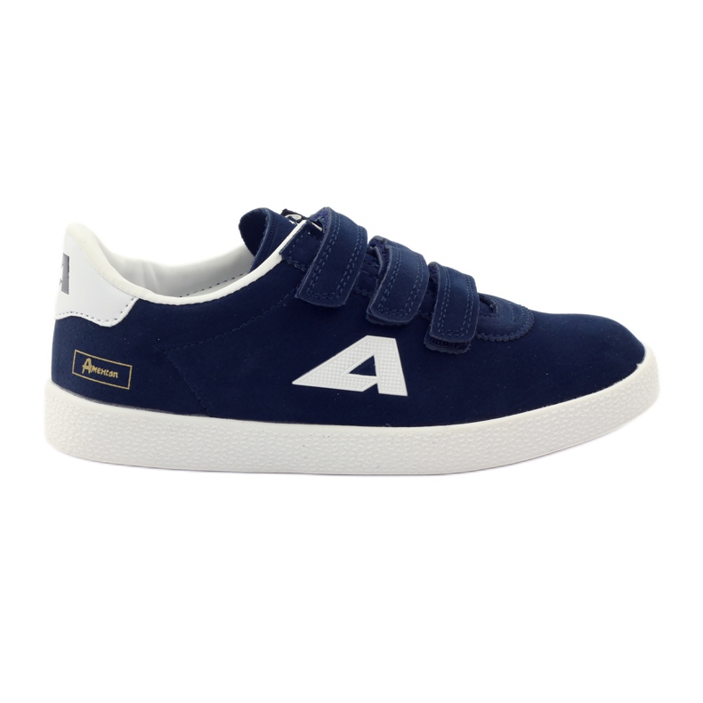 American Club Incrustación de cuero americano deportivo azul marino blanco