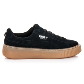 Puma Suede Plataforma Joya Jr negro