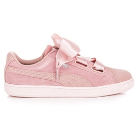 Puma Suede Heart Pebble WN`S rosado