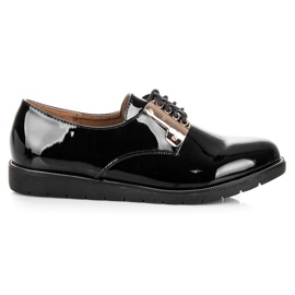 Best Shoes Cómodos zapatos lacados negro