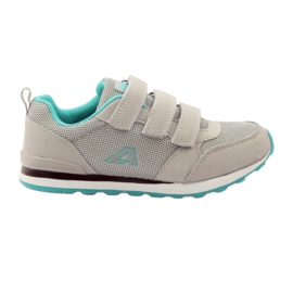 American Club Calzado deportivo con plantilla de piel americana verde gris