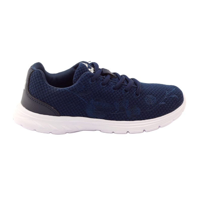 American Club Zapatillas deportivas con plantilla de piel, azul marino. American Club Zapatillas deportivas con plantilla de piel, azul marino.