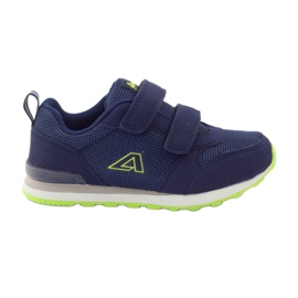 American Club Calzado deportivo con plantilla de piel americana azul marino verde