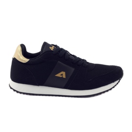 American Club Zapatillas deportivas de mujer American 17022 negro amarillo