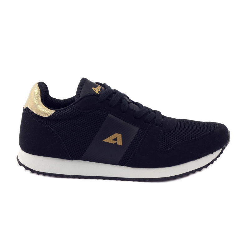 American Club Zapatillas deportivas de mujer American 17022 negro amarillo