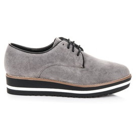Ch. Creation Botas de ante con cordones gris