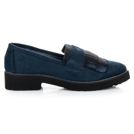 Bestelle Mocasines de mujer azul marino