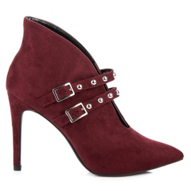 Cm Paris Botas de primavera burdeos rojo