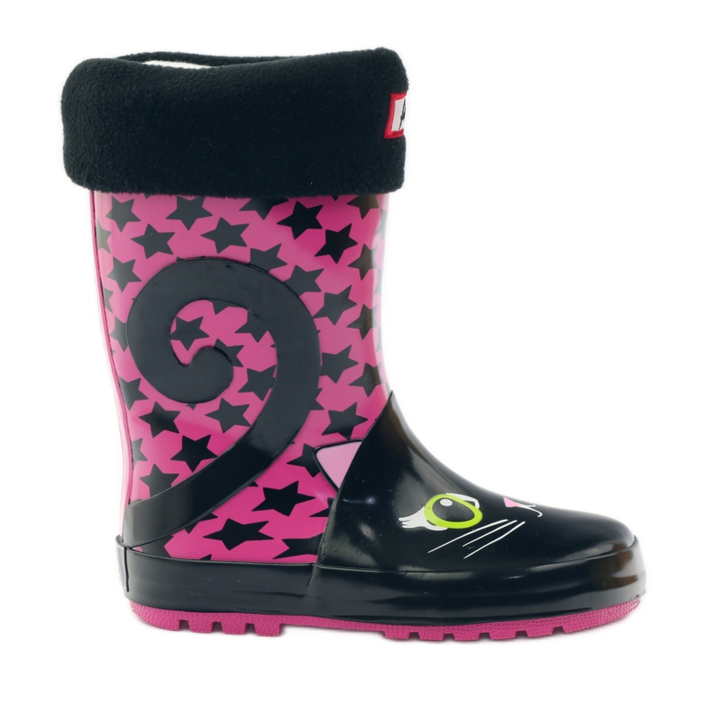 American Club Calcetín galoshes + inserto American kitty rosado negro
