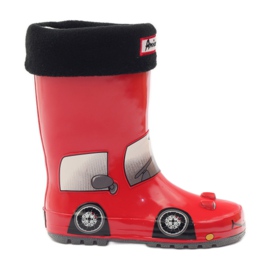American Club Calcetín galoshes más plantilla RED CAR rojo gris negro