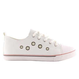 Zapatillas blancas de mujer FG-2767 blanco