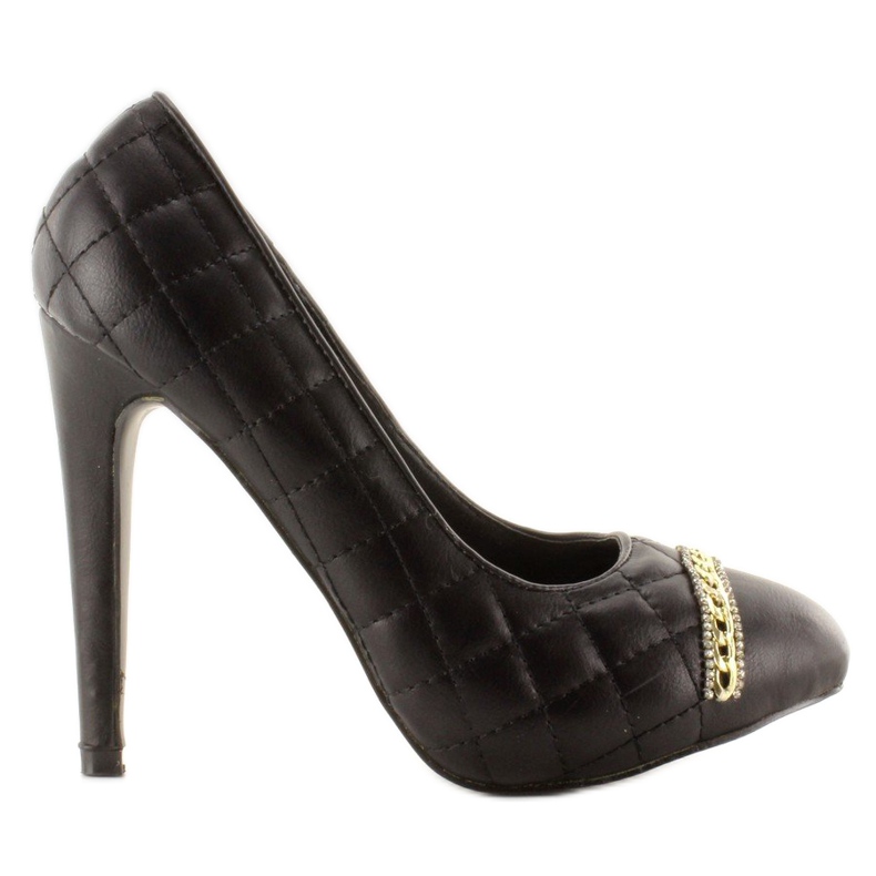 Salón acolchado en un stiletto 200-71 Negro