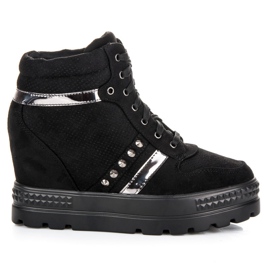 Bestelle Deportivas plataforma negro