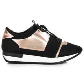 Zapatos deportivos sin cordones negro Zapatos deportivos sin cordones negro
