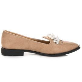 Best Shoes Señores De Ante Con Perlas marrón Best Shoes Señores De Ante Con Perlas marrón