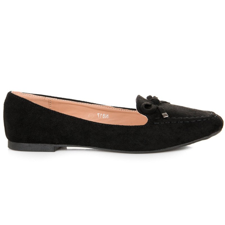 Small Swan Mocasines Ante Lazo negro