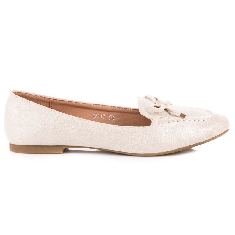 Small Swan Mocasines Ante Lazo beige Small Swan Mocasines Ante Lazo beige