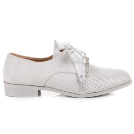Bestelle Zapatos de ante con perlas gris