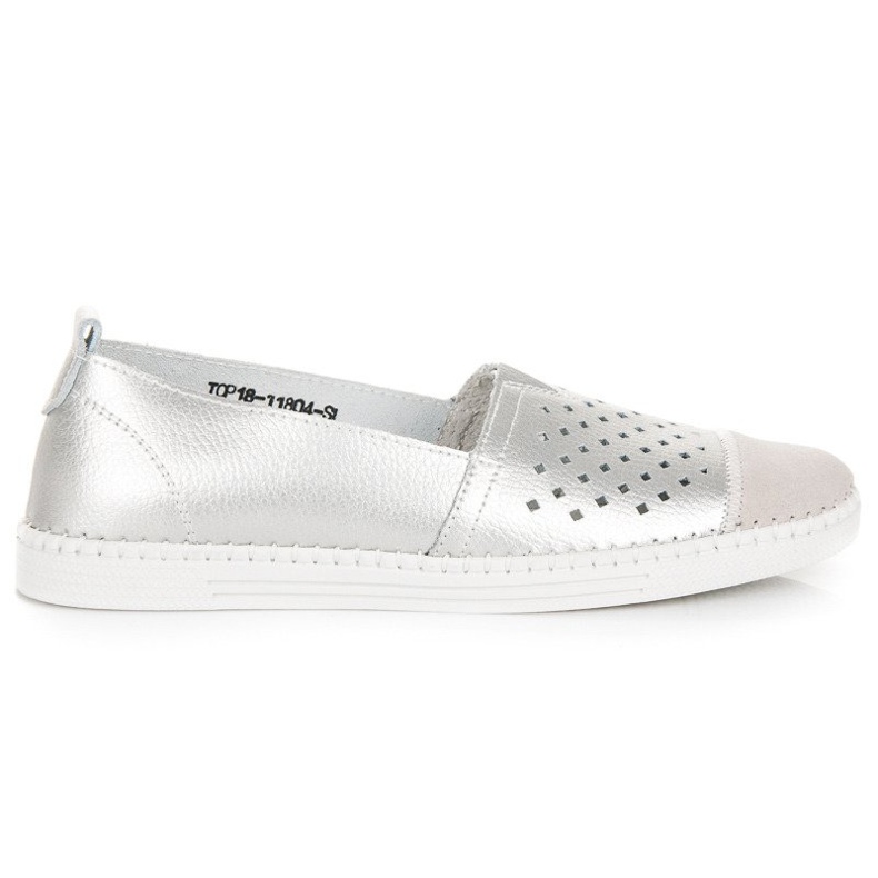 Slipons de piel VINCEZA gris