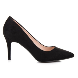 Milaya Tacones de ante negro